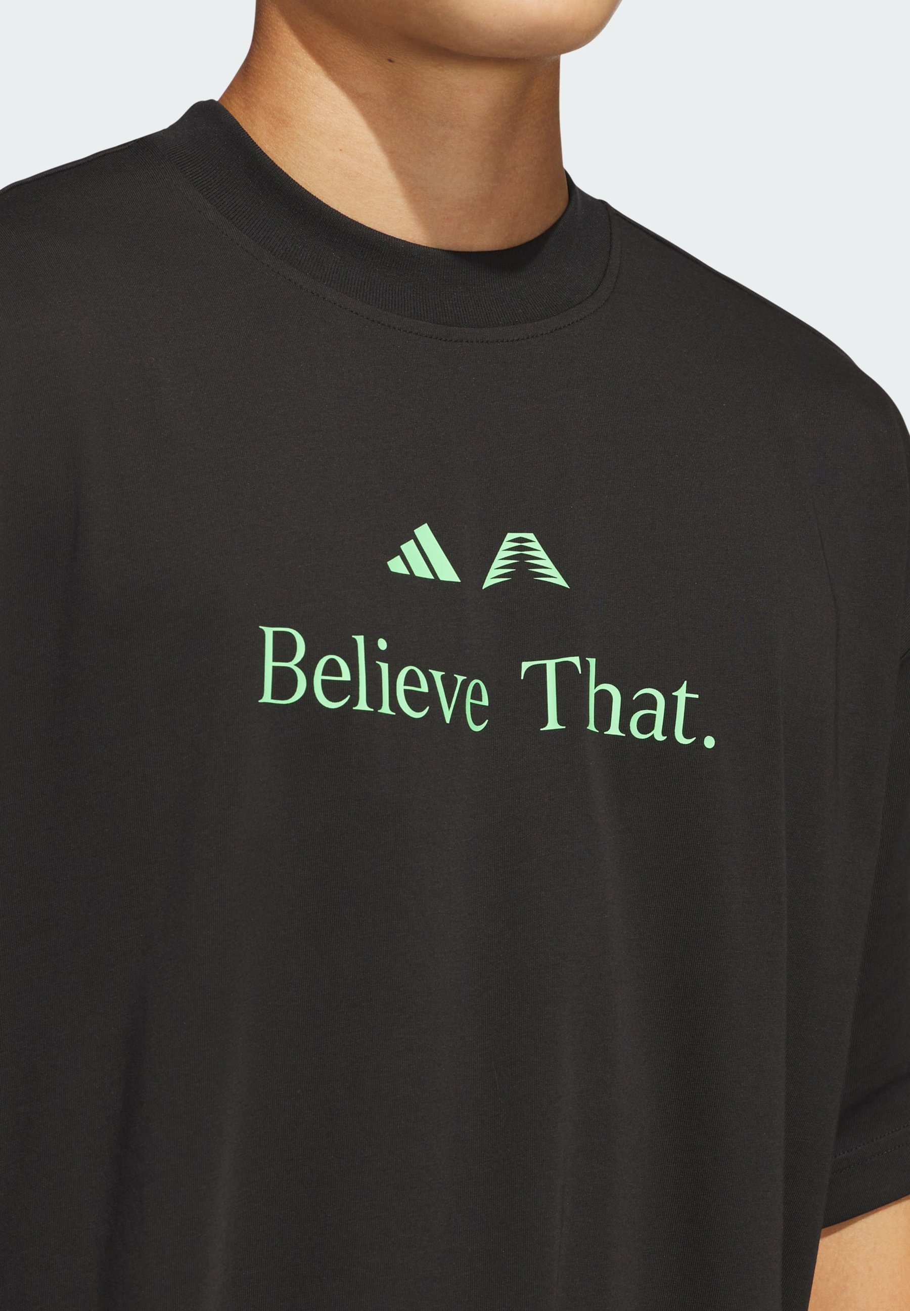 adidas Performance - T-shirt z nadrukiem/czarny - Zalando.pl