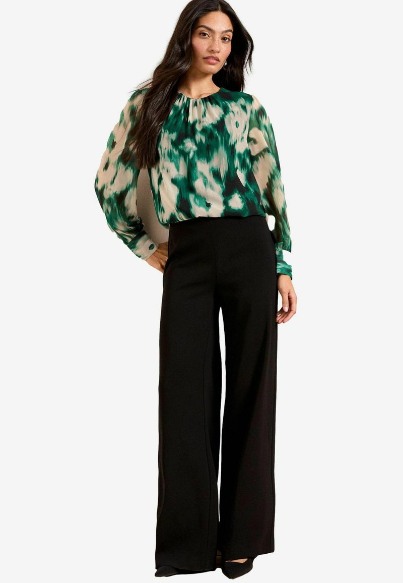 Love & Roses Camicetta - green animal print