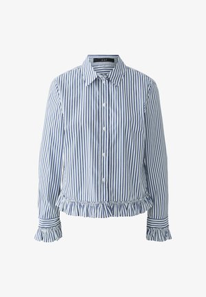 Oui, HEMDBLUSE - Button-down blouse - white blue