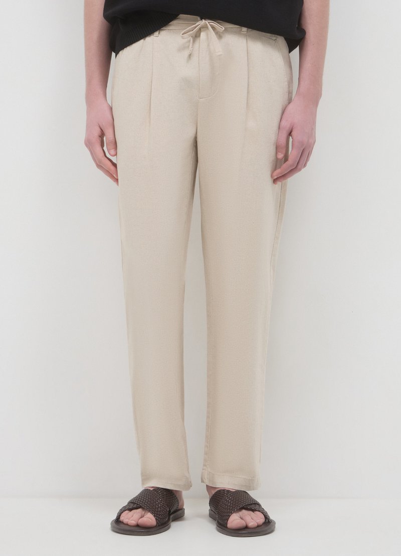 Calliope Pantalon classique - beige chiaro melange