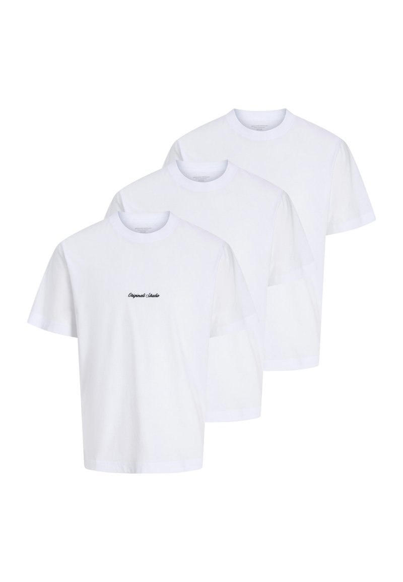Jack & Jones 3ER PACK NORREBRO - T-shirt basic - bright white
