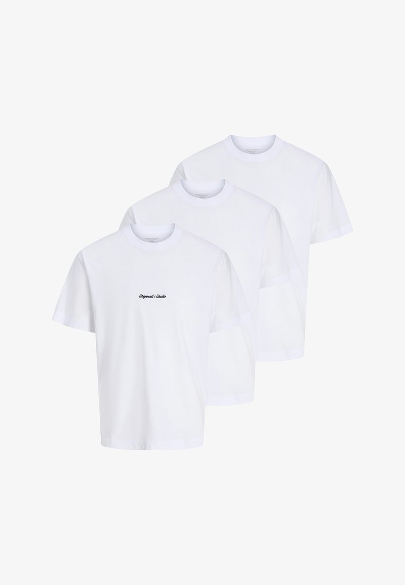 Jack & Jones 3ER PACK NORREBRO - T-Shirt basic - bright white