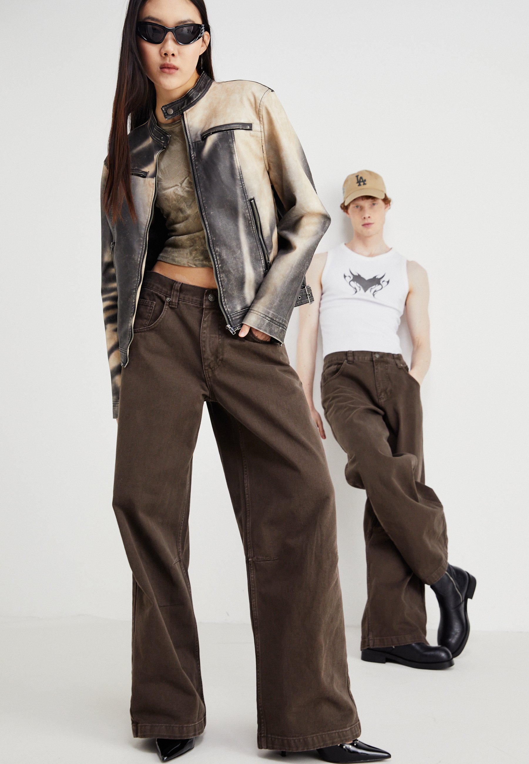 Jaded London LOWRISE COLOSSUS UNISEX - Loose Jeans - brown - Zalando