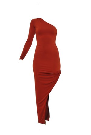 WAL G., DOLLY ONE SHOULDER ASYMMERTIC - Robe de soirée - burnt orange
