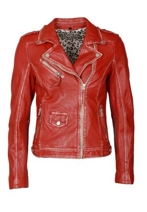 Veste en cuir - red