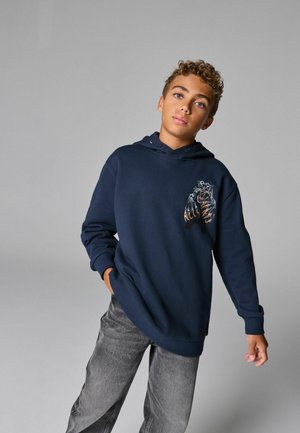 GRAPHIC - Jersey con capucha - navy
