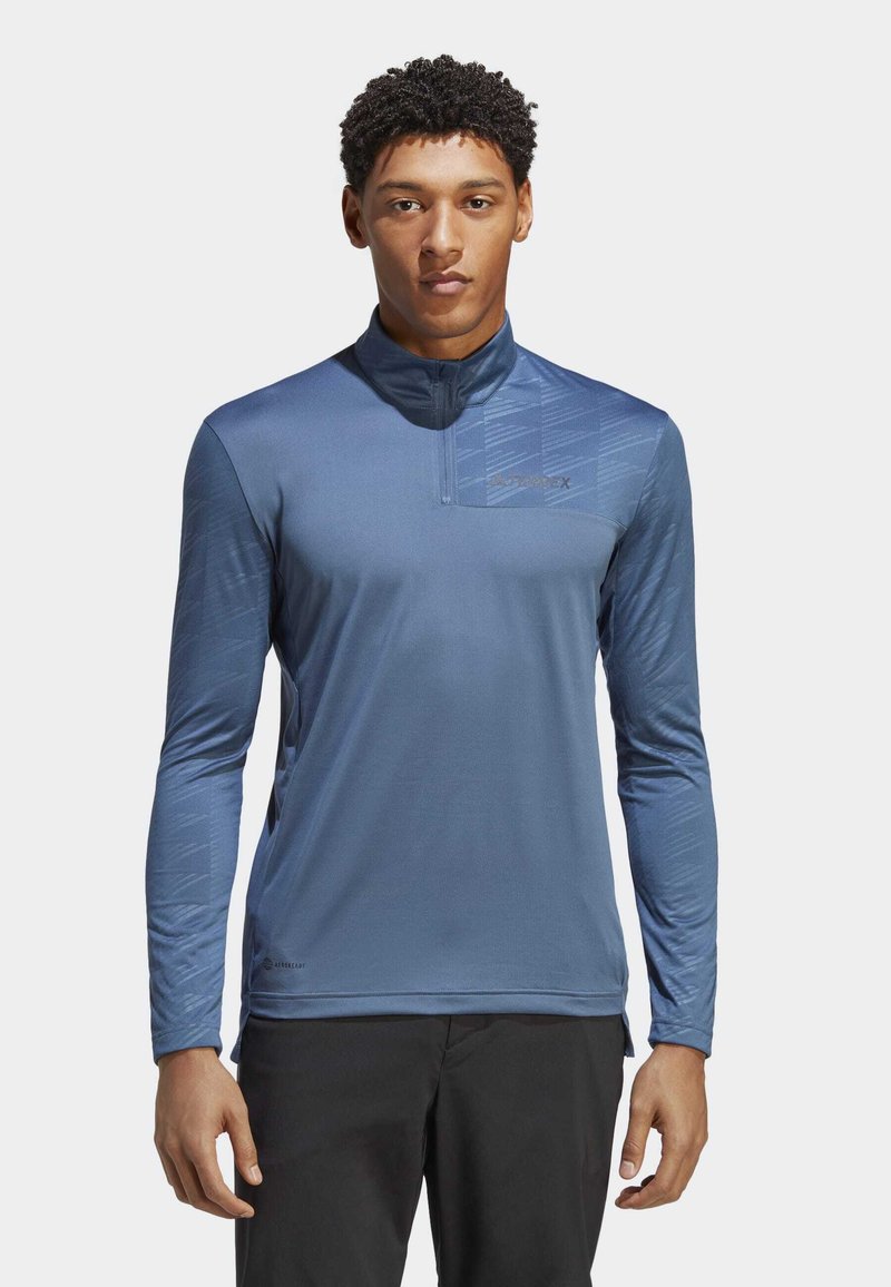 Adidas Terrex TERREX MULTI HALF ZIP LONGSLEEVE TEE - Langærmet T-shirt - grey