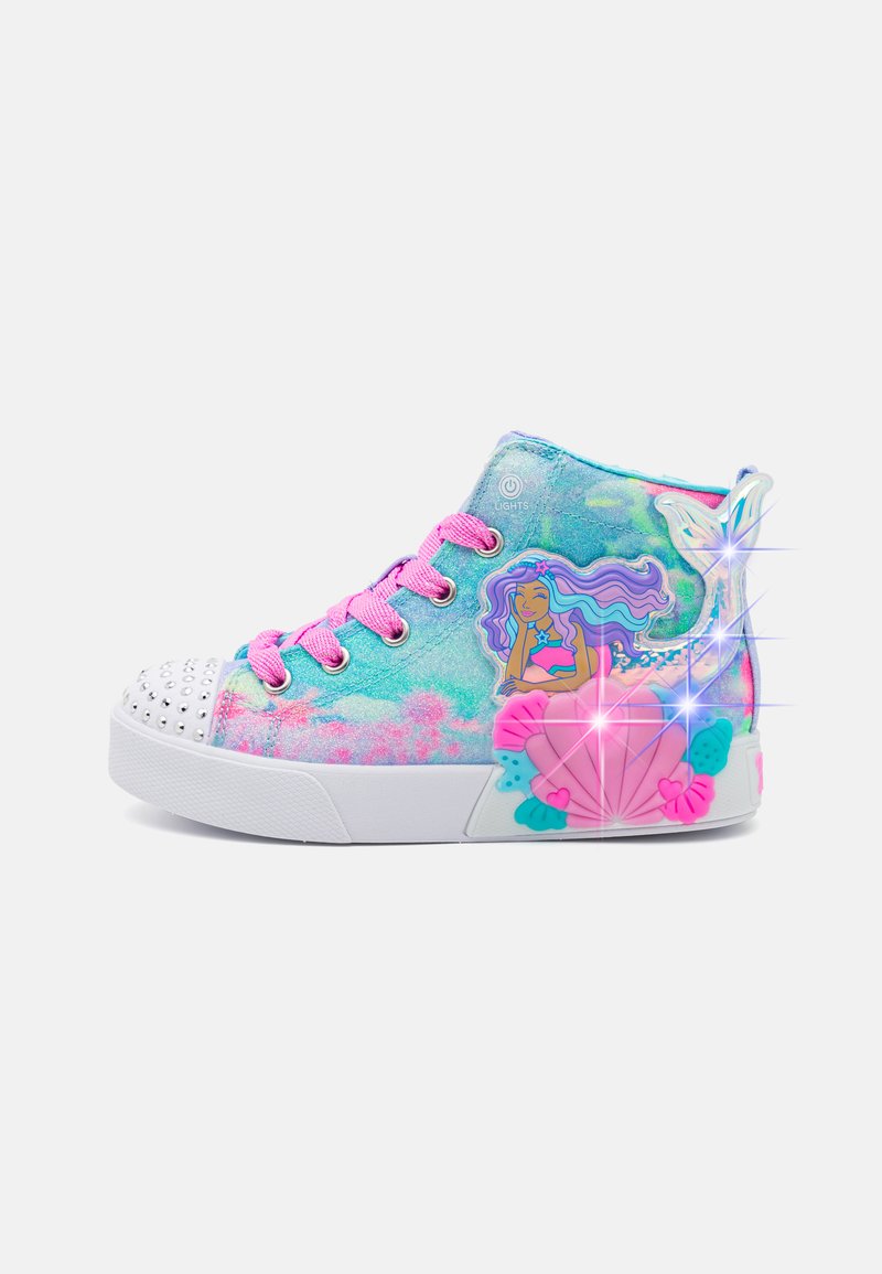 Skechers LIGHT UP TWINKLE MAGIC - Vysoké tenisky - blue/multi-coloured