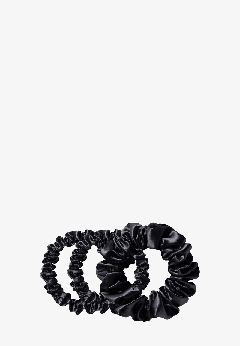 Slip - PURE SILK BACK TO BASICS ASSORTED SCRUNCHIES - Skincare Tool - black, Ampliar