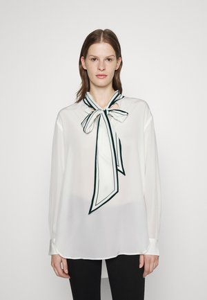 LONG SLEEVE BLOUSE - Blouse - cream/green