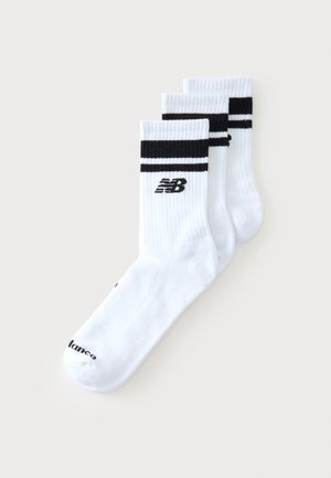 New Balance, EVERYDAY MIDCALF UNISEX 3 PACK - Чорапи - white/black