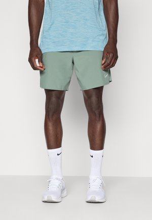 CHALLENGER SHORT - Sports shorts - clay green/black/reflective silver-coloured