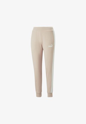 AROUND THE BLOCK - Tracksuit bottoms - rose quartz white