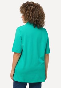 Ulla Popken MANCHES COURTES - Polotričko - turquoise green