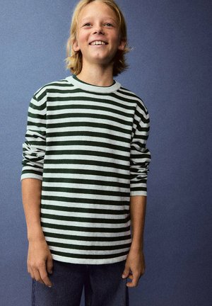 Mango Kids, KID - Pullover - green white