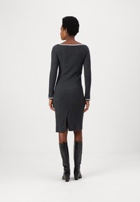 pure cashmere BOAT NECK DRESS - Džemperkleita - grey