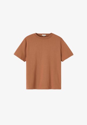 BZB, T-SHIRT BASIQUE UNI - T-shirt basique - camel