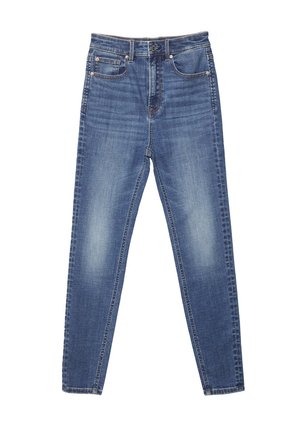 MIT SEHR HOHEM BUND - Skinny džíny - blue denim