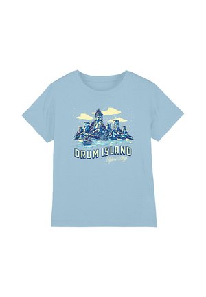 NETFLIX, ONE PIECE DRUM ISLAND POSTCARD POSTER UNISEX - Print T-shirt - light blue