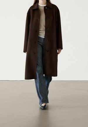 Klassischer Mantel - bordeaux