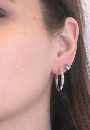 MARS  - Boucles d'oreilles - argenté violet
