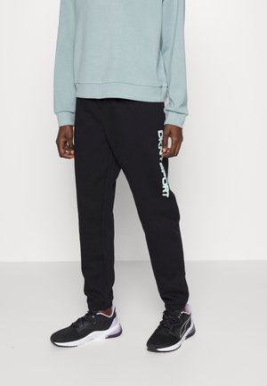 LAYERED SHADOW LOGO HIGH RISE JOGGER - Spodnie treningowe - black