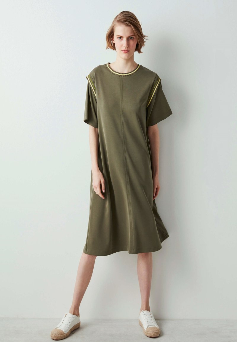 Damen Freizeitkleider | Ipekyol Jerseykleid green/khaki - WB82457 Damen Freizeitkleider | Ipekyol Jerseykleid green/khaki - WB82457