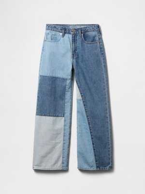 GAP LOW STRIDE PATCHWORK GIRLS - Jean droit - blue-denim