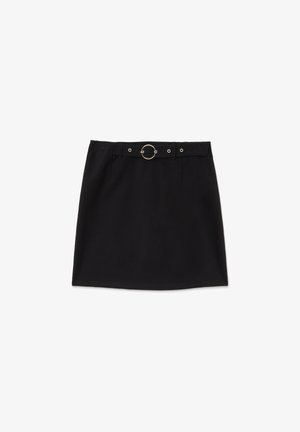 INSIDE Falda acampanada - black