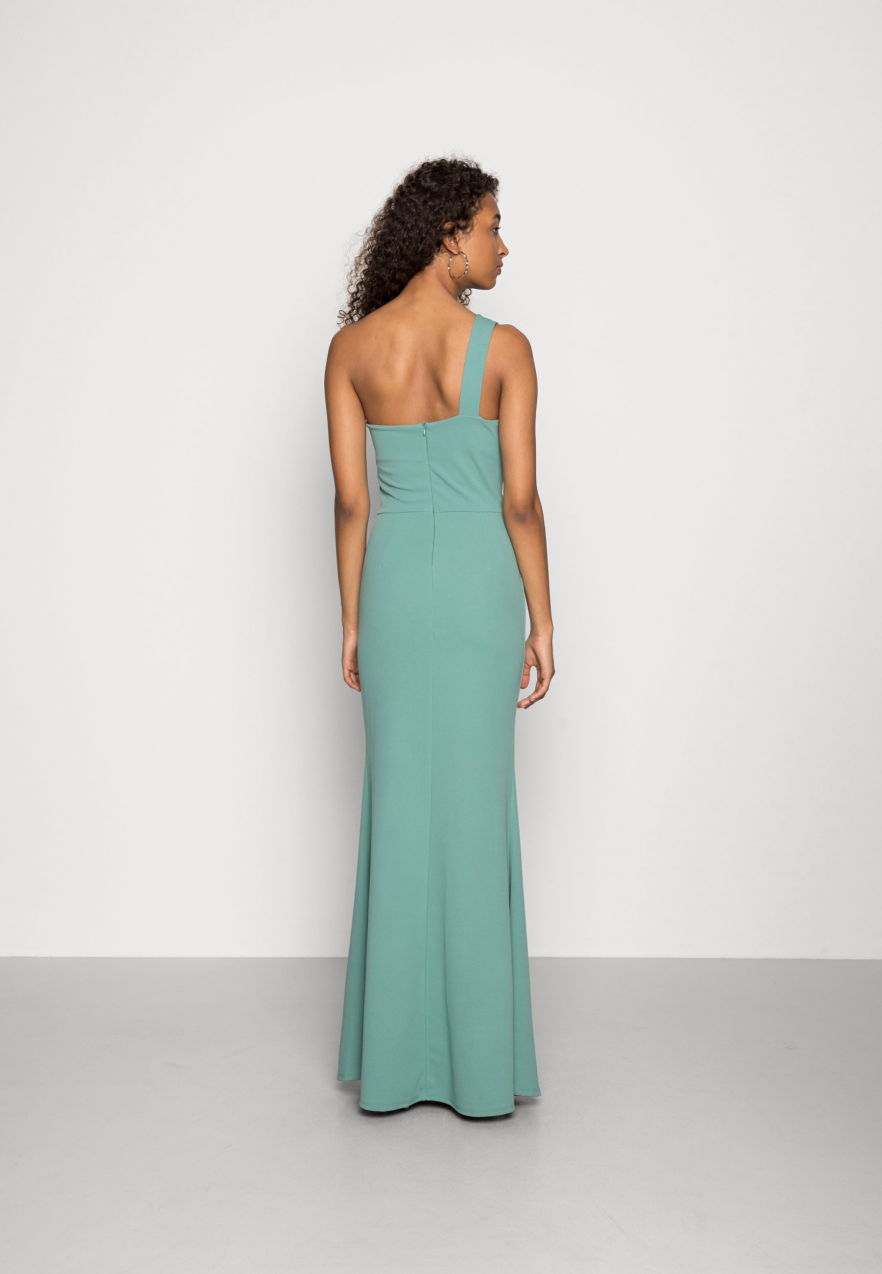 fame and partners one shoulder dress