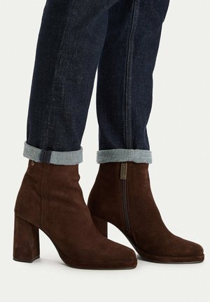 Beverly Hills Polo Club, BEVERLY HILLS POLO CLUB ANKLE BOOTS WOMEN'S BROWN 5906751480670 - Enkellaarsjes met plateauzool - brown