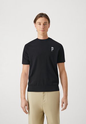 CREW NECK - T-shirt imprimé - black