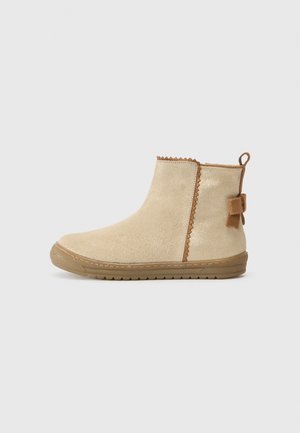 LEATHER - Bottines - gold-coloured
