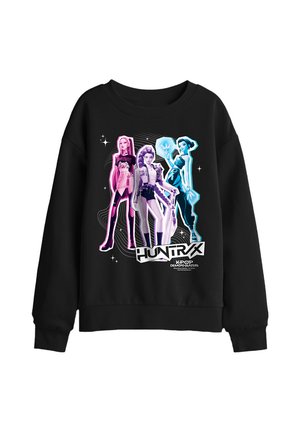 NETFLIX, KPOP DEMON HUNTERS HUNTRIX SCRAPBOOK HOMAGE UNISEX - Sweatshirt - black