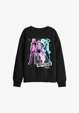 NETFLIX, KPOP DEMON HUNTERS HUNTRIX SCRAPBOOK HOMAGE UNISEX - Sweatshirt - black