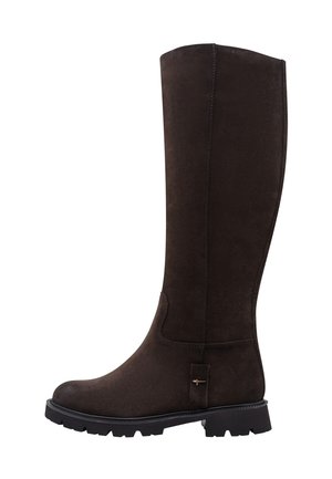 Tamaris, STIEFEL - Plateaustiefel - mocca suede