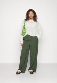 Object - Objlisa Cropped Wide Pant - 4996570 Sandshell main image 1