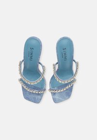 Simmi London DAIZY - Heeled mules - blue denim