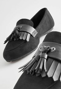 Next WIDE FIT FOREVER COMFORT CLEATED TASSEL LOAFERS - Slip-ins - black