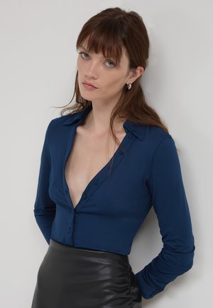 Calliope TINTA UNITA - Camicia - bleu