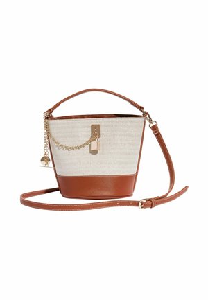 MINI BUCKET - Geantă de mână - cream and tan