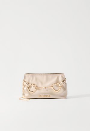 LAMINATED HEARTBIT - Clutch - gold coloured