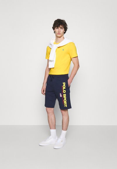 Polo Ralph Lauren CUSTOM SLIM FIT JERSEY CREWNECK T-SHIRT - T-shirt básica - yellowfin