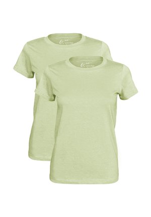 PRIME 2 STÜCK  O-NECK - TEE - Basic T-shirt - light khaki