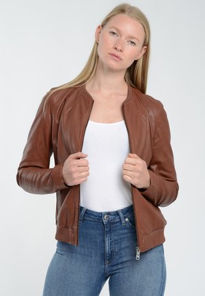 Maze Lederjacke - roast