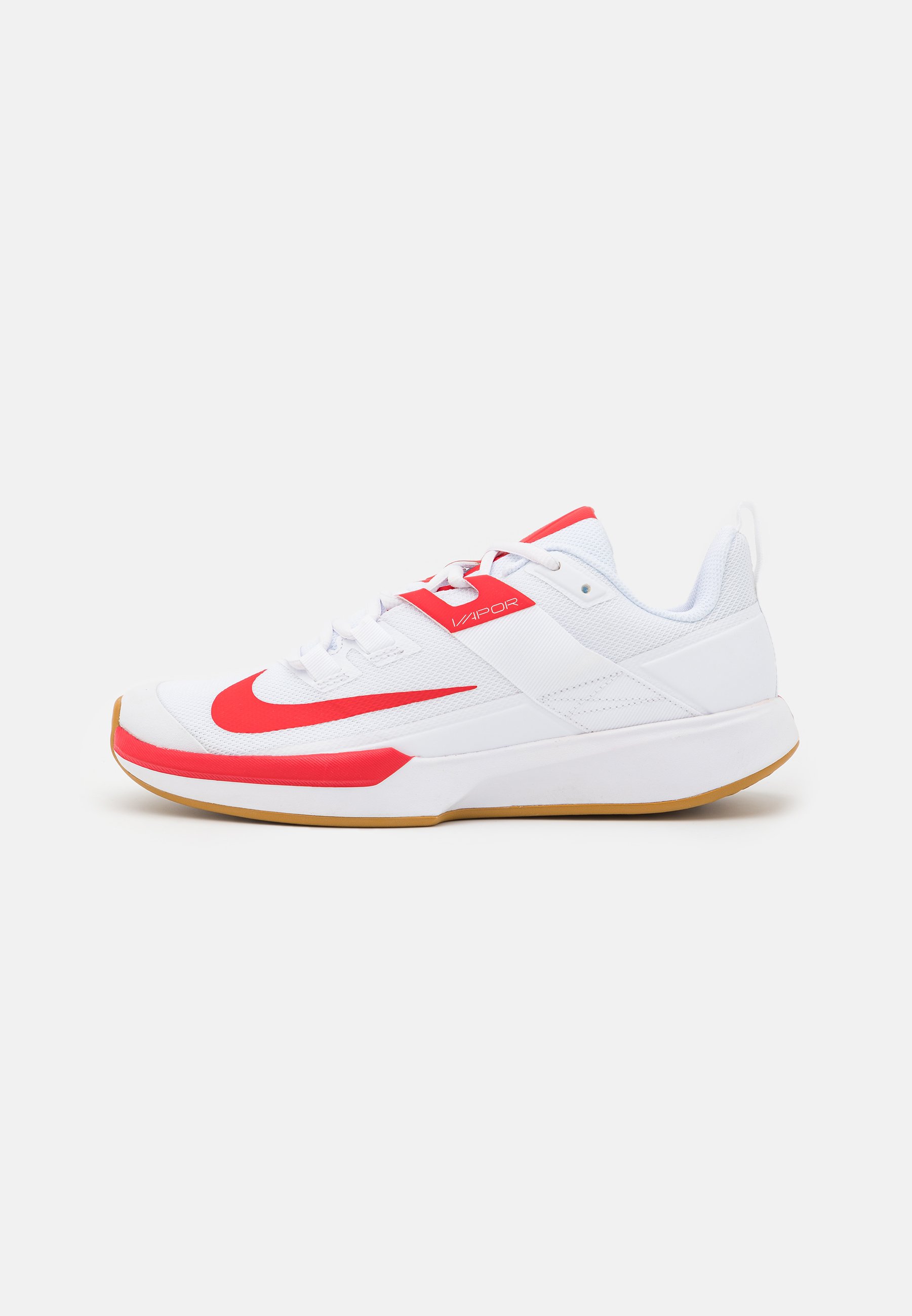Nike Performance COURT VAPOR LITE - Tennisschoenen voor alle ondergronden -  white/university red/wheat/wit - Zalando.nl
