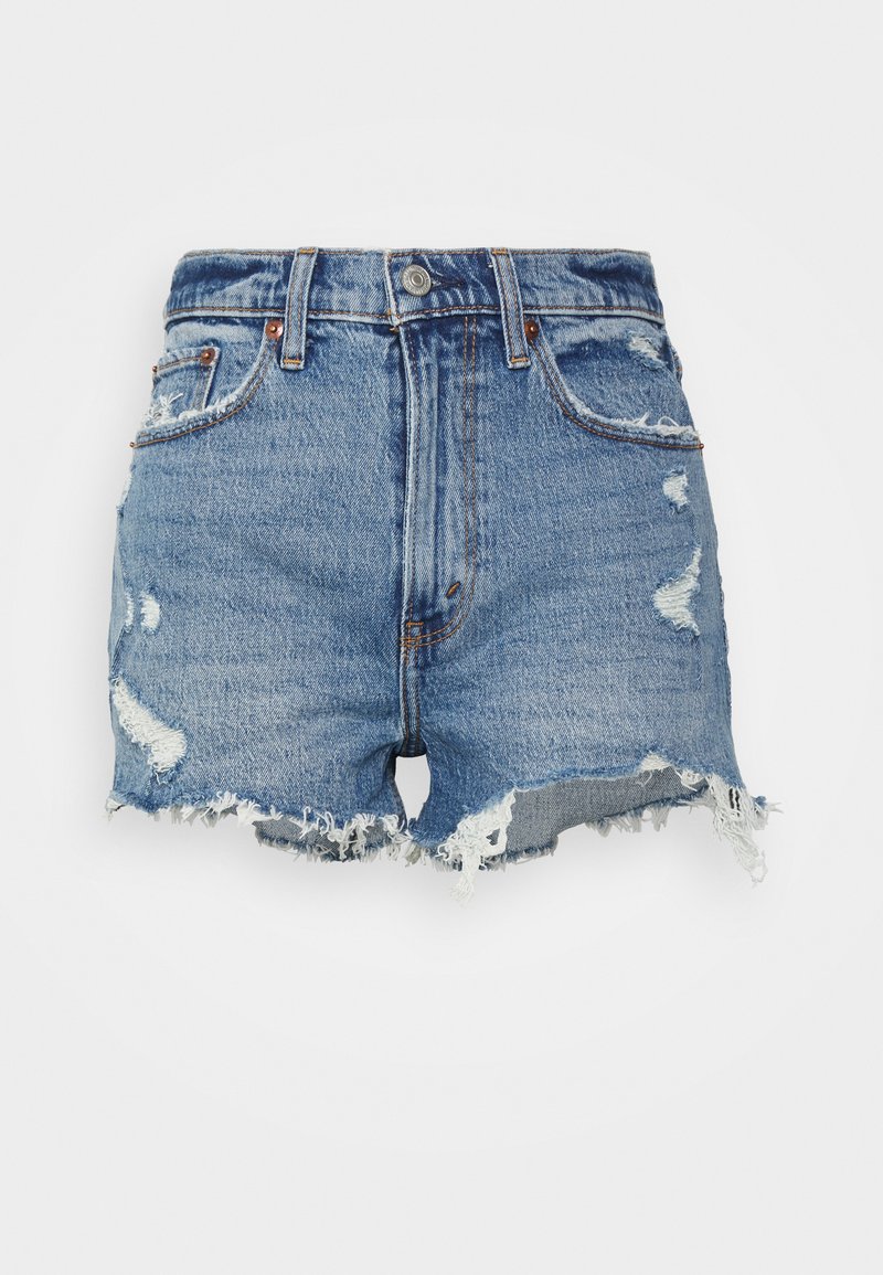 Damen Kleider | Abercrombie & Fitch CURVY MOM Jeans Shorts blue denim - CD59600 Damen Kleider | Abercrombie & Fitch CURVY MOM Jeans Shorts blue denim - CD59600