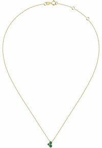 Live Diamond Halsband - grün- und gelbgoldfarben