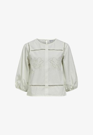 Object, BLOUSE EMBROIDERED - Pluus - cloud dancer