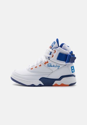 33 - High-top trainers - white/royal/orange